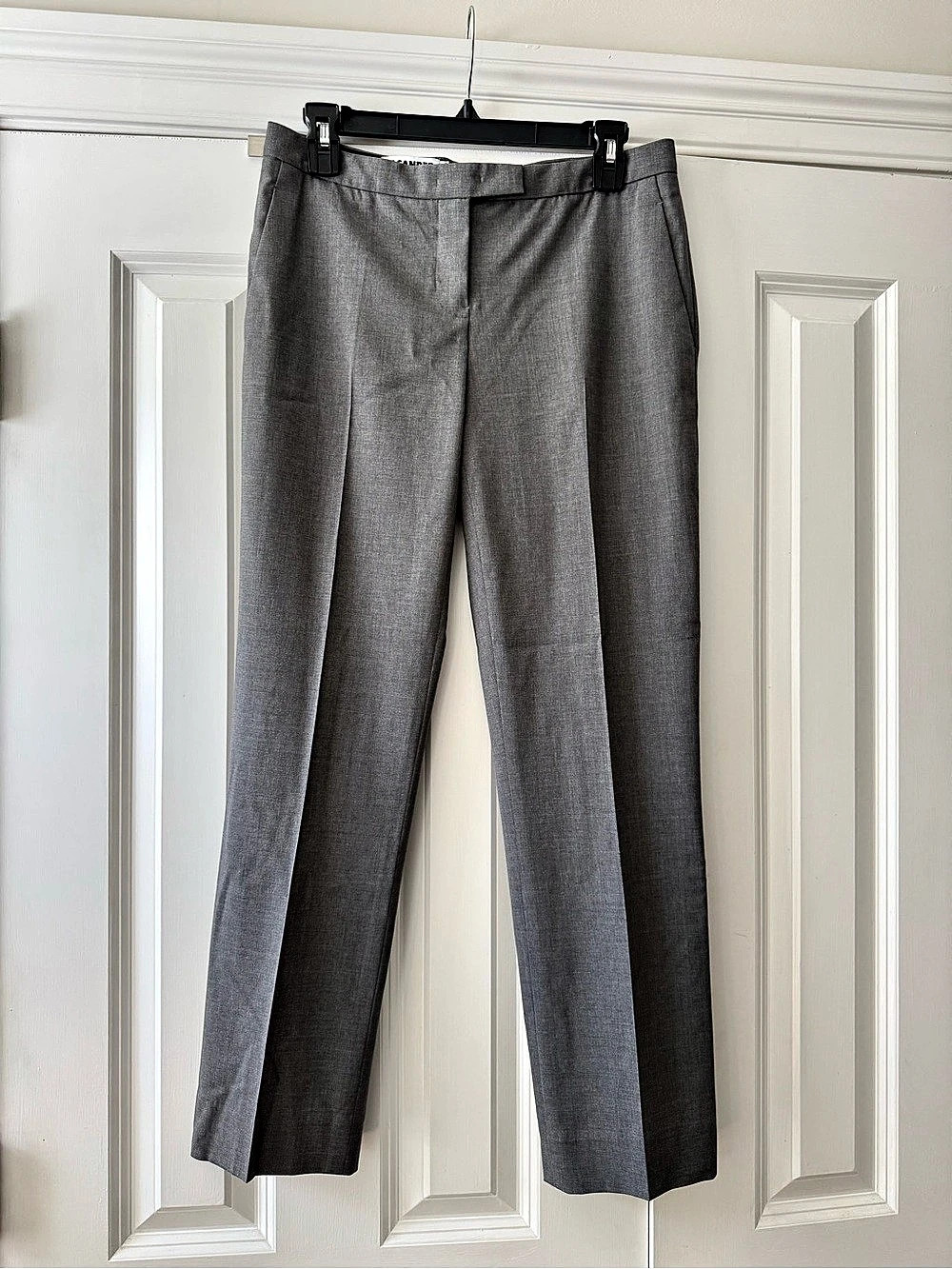 Jil Sander Wool Ankle Trousers in Gray Size 36 (US 0)